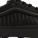 X OC PADDED OLD SKOOL LUG PLATFORM BLACK SNEAKERS