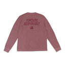 TAINE THERMAL BURGUNDY T-SHIRT