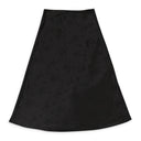 JACQUARD BIAS BLACK FLARED SKIRT