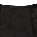 JACQUARD BIAS BLACK FLARED SKIRT