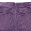 STRETCH CURDUROY PURPLE LACE-UP JEANS