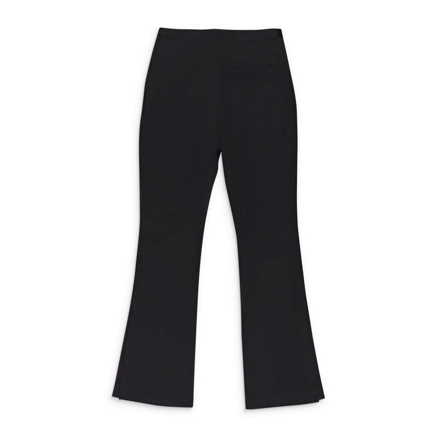 SATIN BLACK TROUSERS