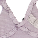 SATIN SMOCKED LILAC TANK TOP