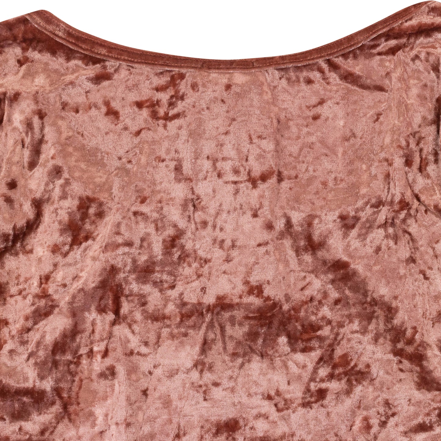 CRUSHED VELVET PINK CROP TOP