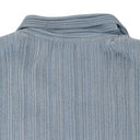 LUREX CRINKLE PALE BLUE BUTTON-UP