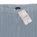 LUREX CRINKLE PALE BLUE WOMEN'S STRAIGHT PANTS