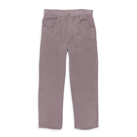 SATIN LAVENDER WOMEN'S STRAIGHT PANTS