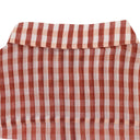 GINGHAM OVER SHIRT RUST BUTTON-UP