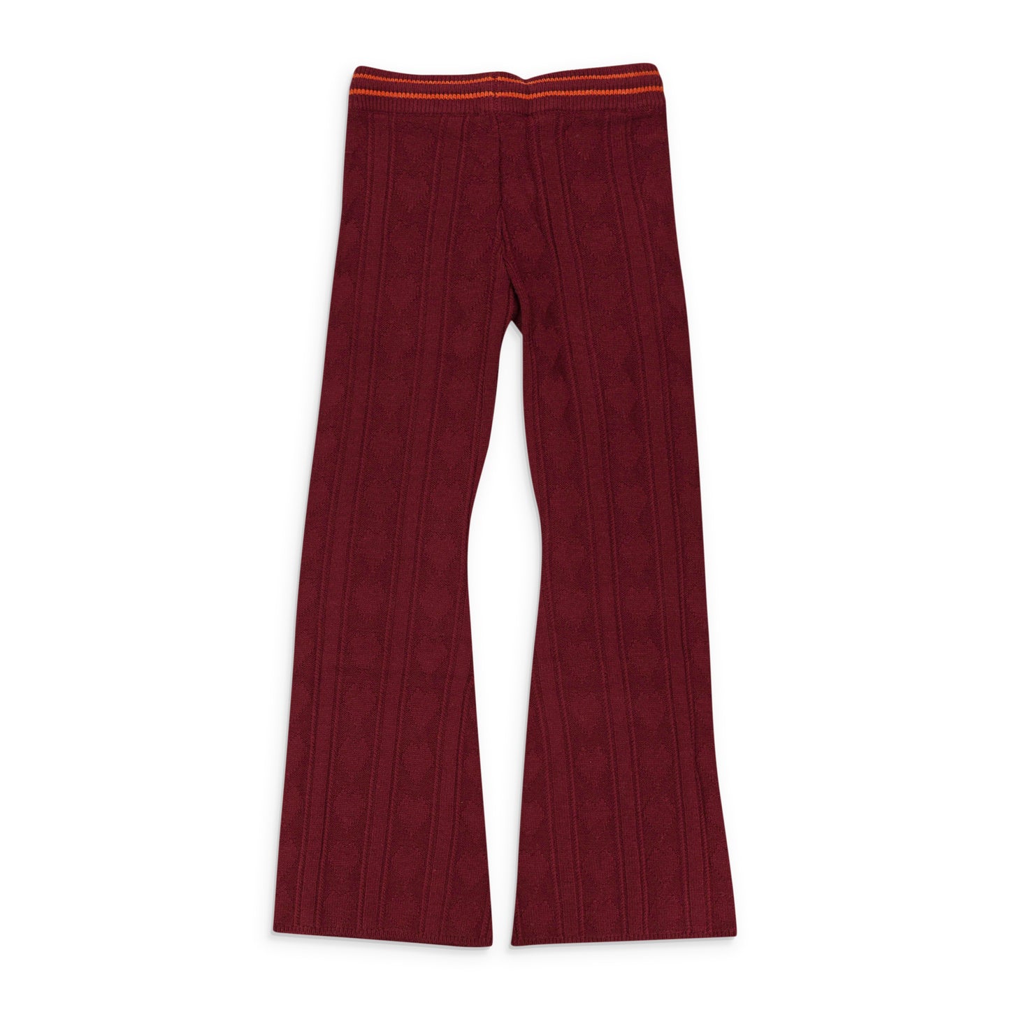 DASIY LANE KNIT BURGUNDY MEN'S JOGGERS & SWEATPANTS