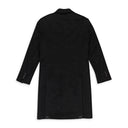 Black Lapel Classic Long Buttondown Cashmere Coat