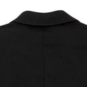 Black Lapel Classic Long Buttondown Cashmere Coat