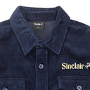 TWIST CORD NAVY BLUE BUTTON DOWN SHIRT