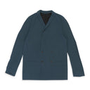 DOUBLE BREASTED TORQUOISE GRAY BLAZER