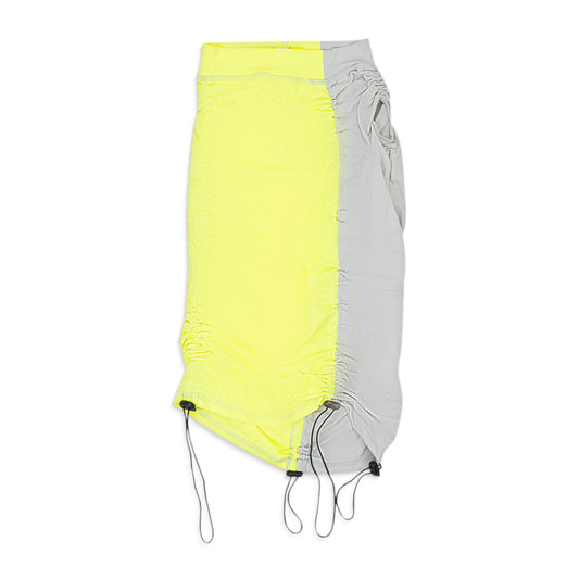 CENIZA FOSFORILOCA DRAWSTRING PEGADITA YELLOW FLARED SKIRT XS