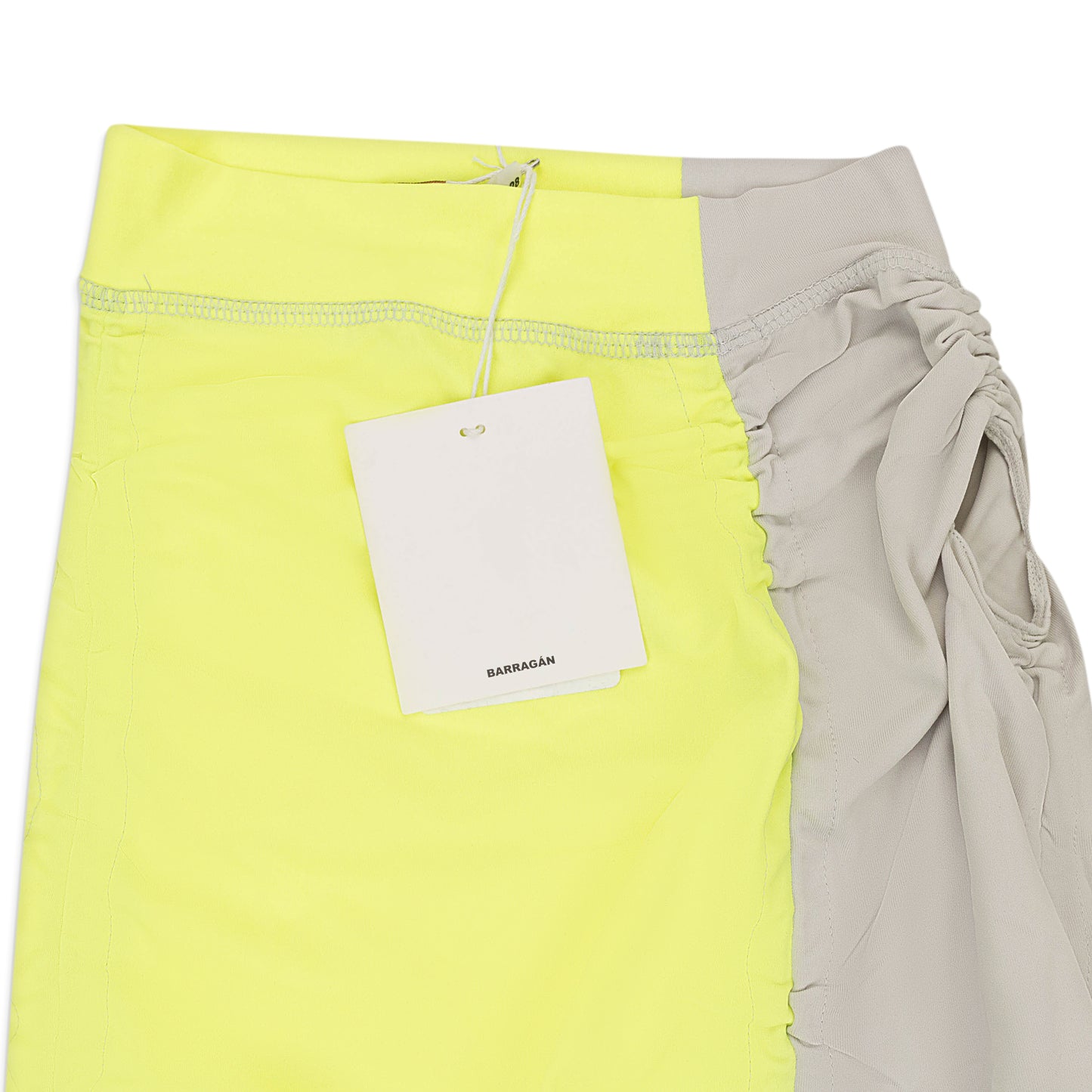 CENIZA FOSFORILOCA DRAWSTRING PEGADITA YELLOW FLARED SKIRT XS