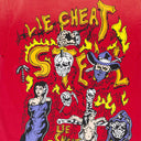 LIE CHEAT STEAL FADED RED T-SHIRT