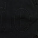 EMBROIDERED LOGO ON TWILL BLACK SHORTS