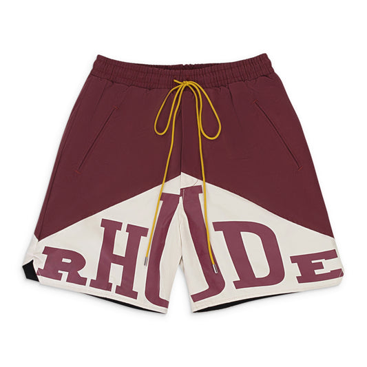 YACHTING MAROON/OFF-WHITE SHORTS