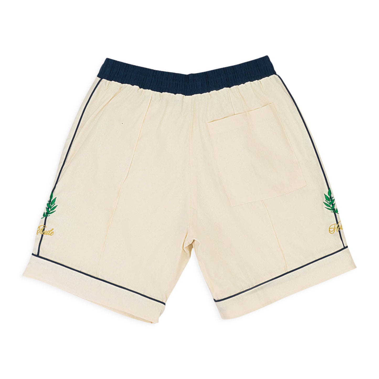 PJ CREAM/NAVY SHORTS