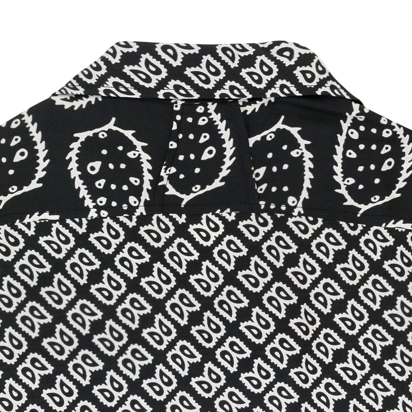 RAYON BANDANA BLACK/WHITE BUTTON-UP SHIRT