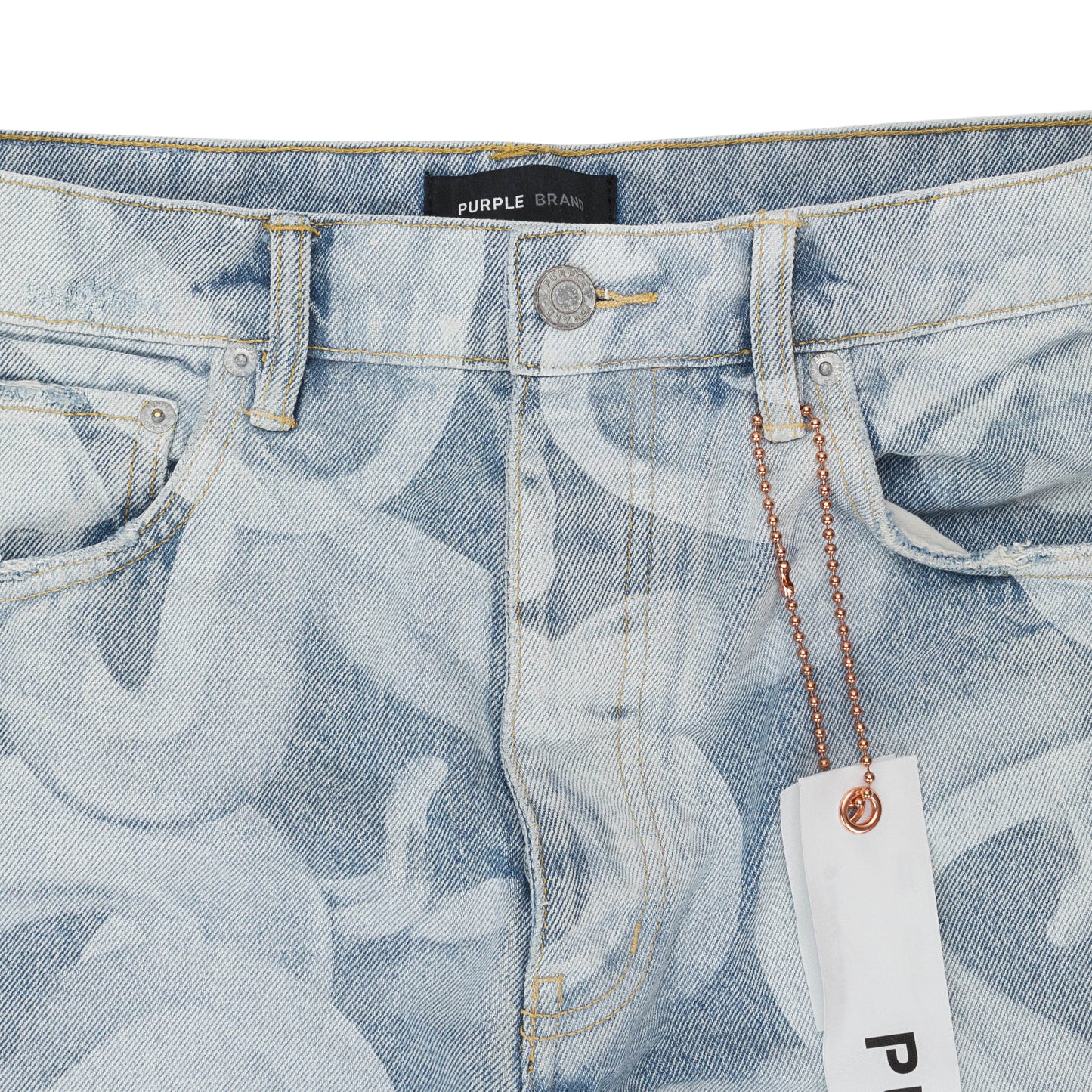 SNAKE PRINT LIGHT Indigo SKINNY JEANS