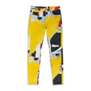 ABSTRACT PRINT DENIM MULTICOLOR SKINNY JEANS