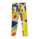 ABSTRACT PRINT DENIM MULTICOLOR SKINNY JEANS