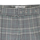 CHECK TAILORED GRAY SHORTS