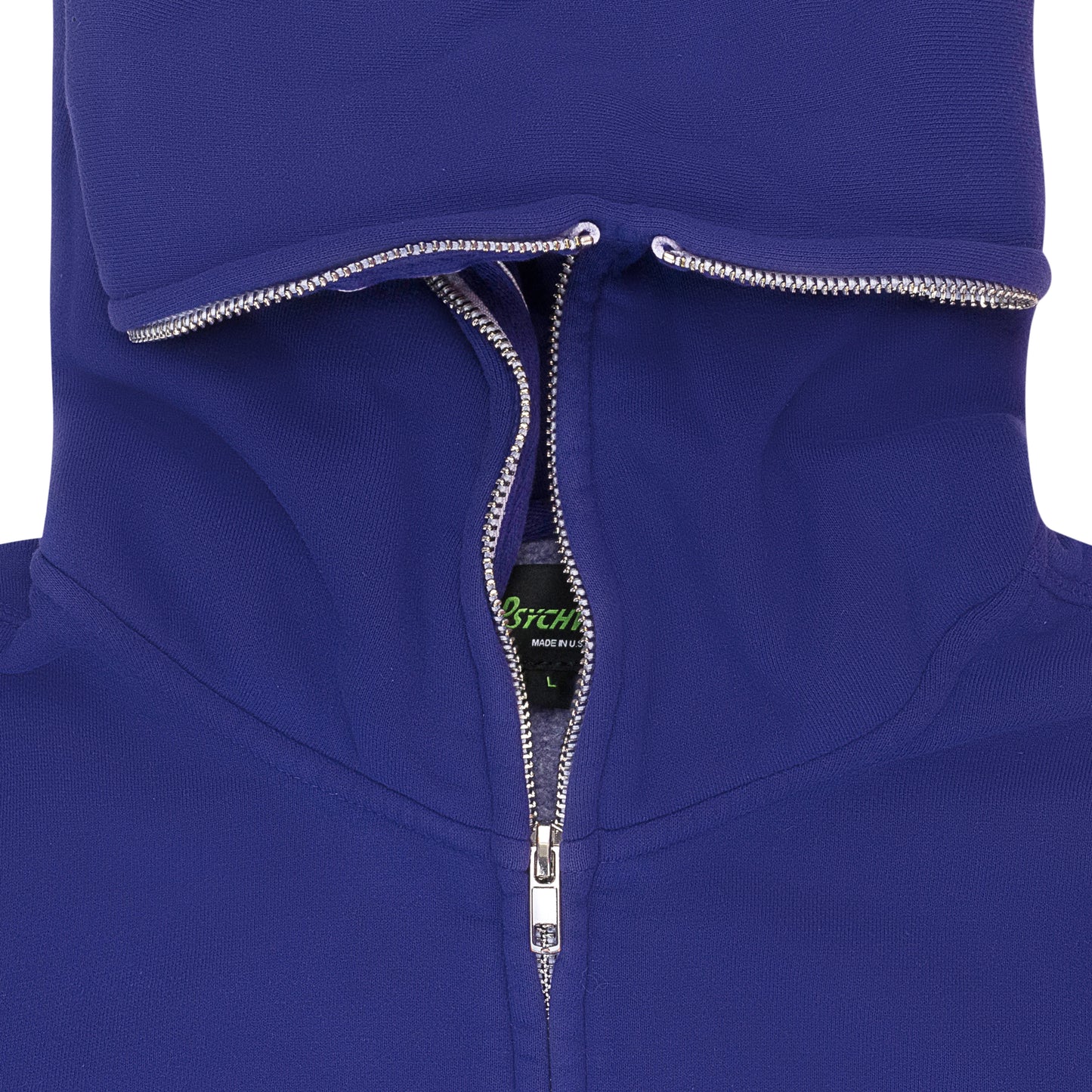 ALL THE WAY ZIP UP PURPLE HOODIE