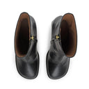 DUCK BLACK ANKLE BOOTS