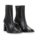 DUCK BLACK ANKLE BOOTS