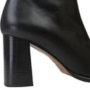 DUCK BLACK ANKLE BOOTS