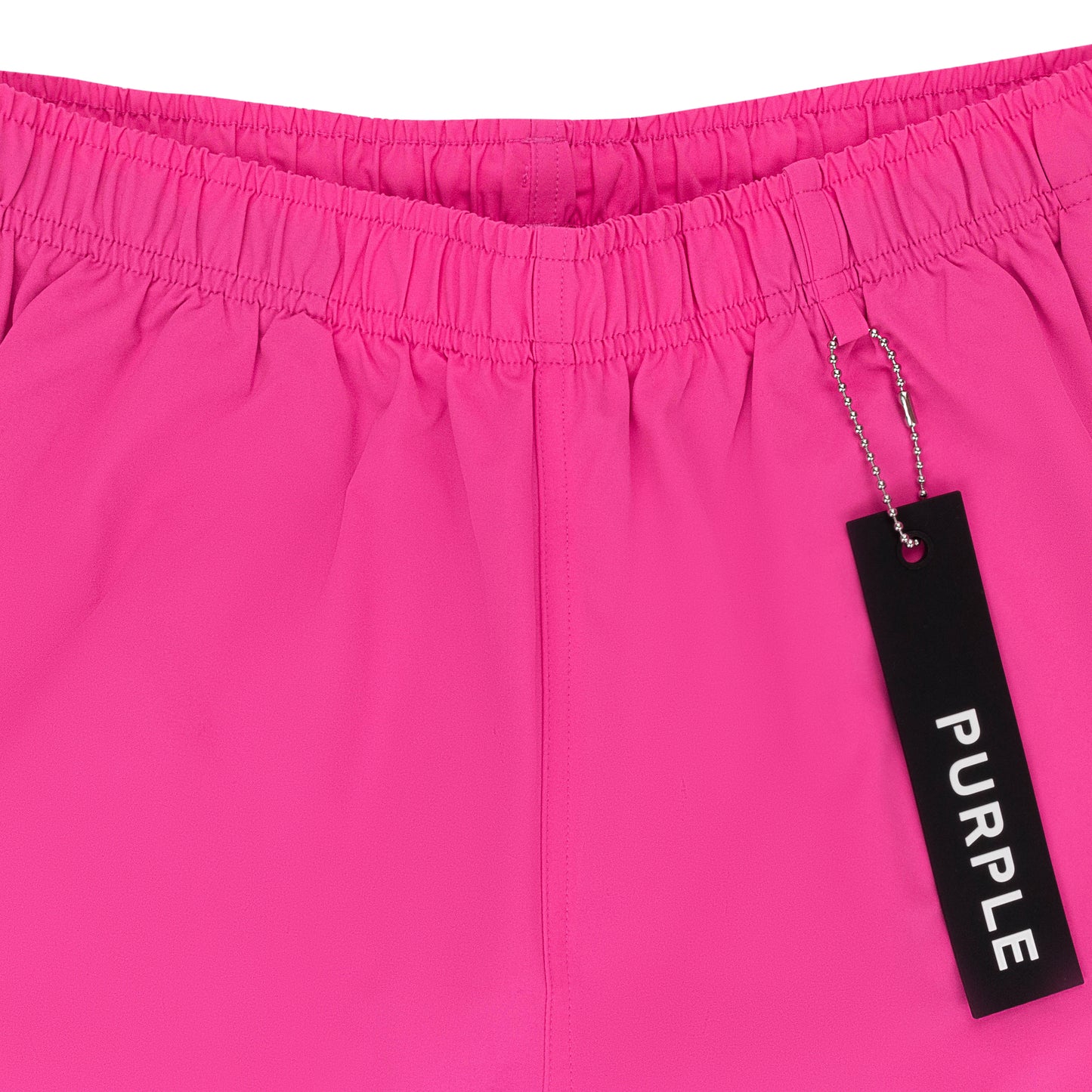 NWT PURPLE WORDMARK ALL ROUND SHORT NEON PINK SWIM SHORTS