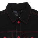 LA EXCLUSIVE STRIPPER POLE BLACK DENIM JACKET