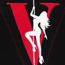 LA EXCLUSIVE STRIPPER POLE BLACK DENIM JACKET