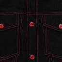 LA EXCLUSIVE STRIPPER POLE BLACK DENIM JACKET