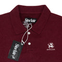 BOUCLE BURGUNDY POLO SHIRT