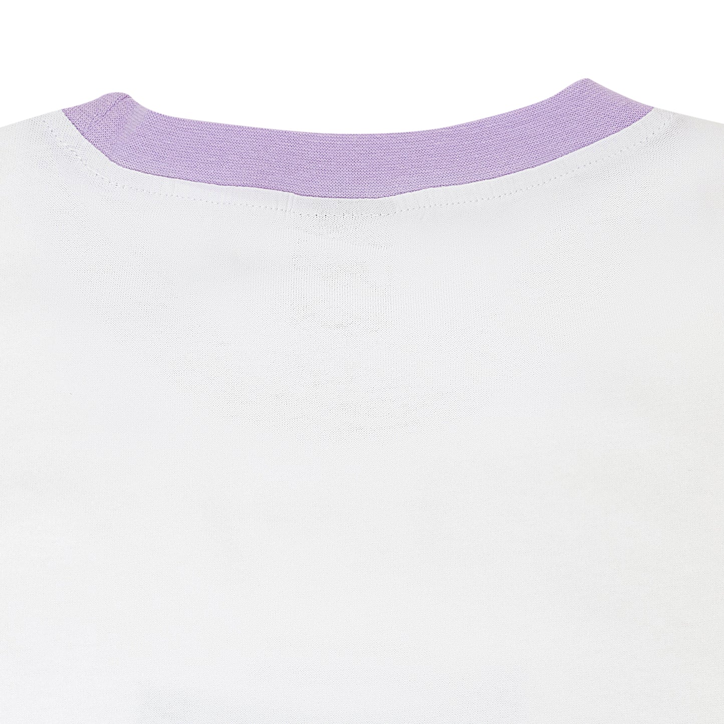 3D LOGO RINGER WHITE PURPLE T-SHIRT