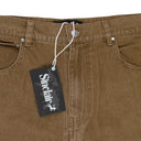 BROWN WASH BROWN JEAN SHORTS