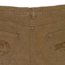 BROWN WASH BROWN JEAN SHORTS