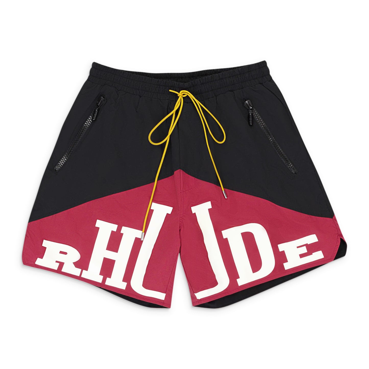 YATCHING BLACK, MAROON SHORTS