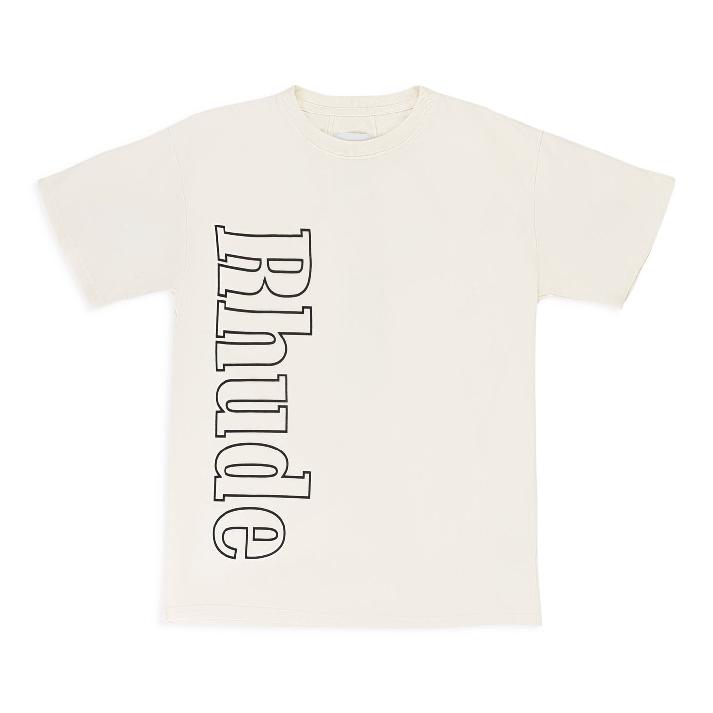 SIDE LOGO TEE VINTAGE WHITE HEAVY WEIGHT T-SHIRT