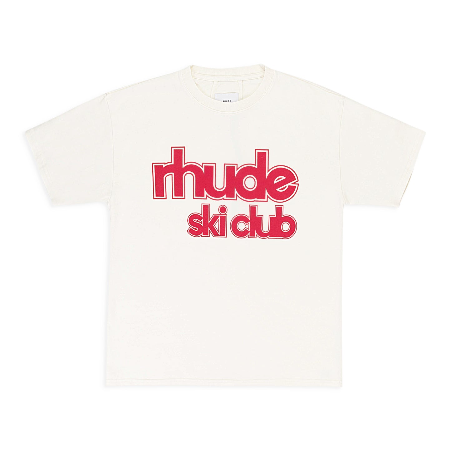 SKI CLUB TEE VINTAGE WHITE HEAVY WEIGHT T-SHIRT