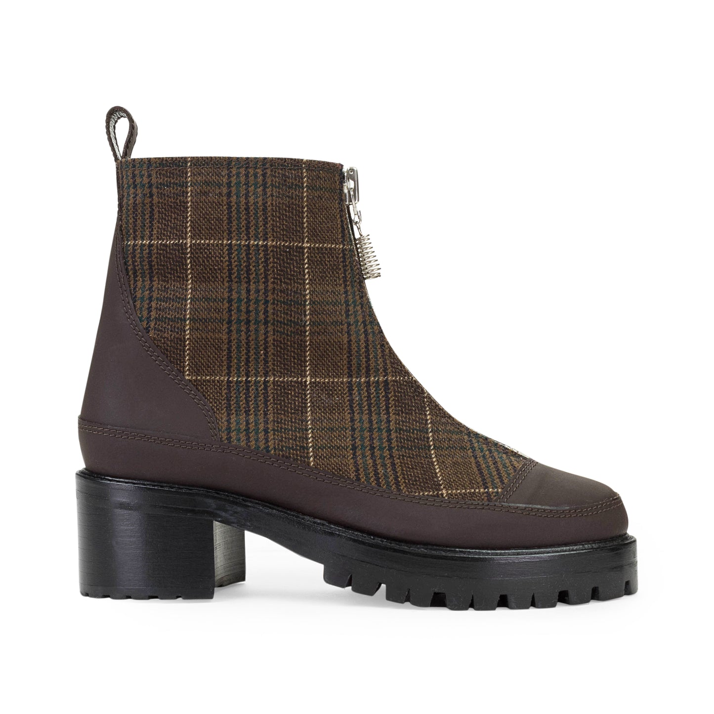 EXCLUSIVE PLAID CHRIS BROWN ANKLE BOOTS