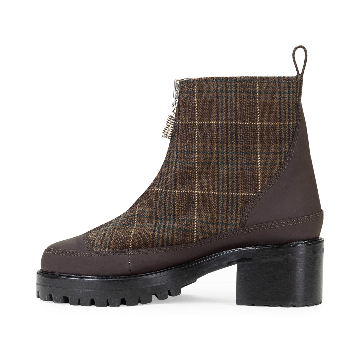 EXCLUSIVE PLAID CHRIS BROWN ANKLE BOOTS