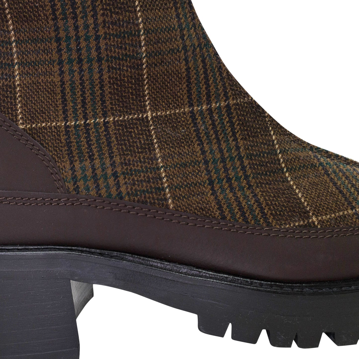 EXCLUSIVE PLAID CHRIS BROWN ANKLE BOOTS