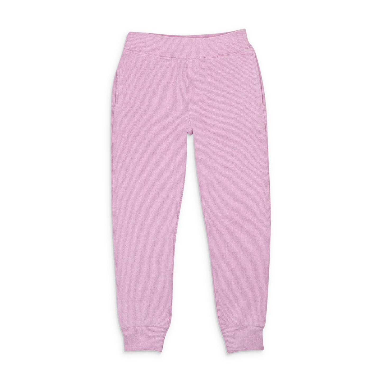 RIB PINK SWEATPANTS