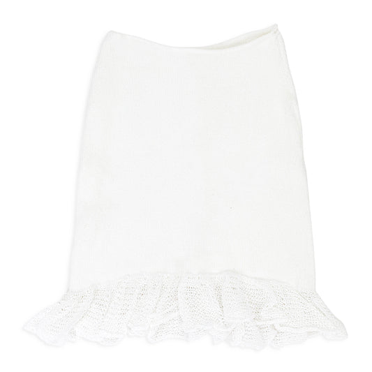 COME HITHER WHITE MINI SKIRT