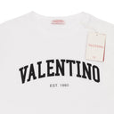 WhiteCOTTON T-SHIRT WITH VALENTINO PRINT
