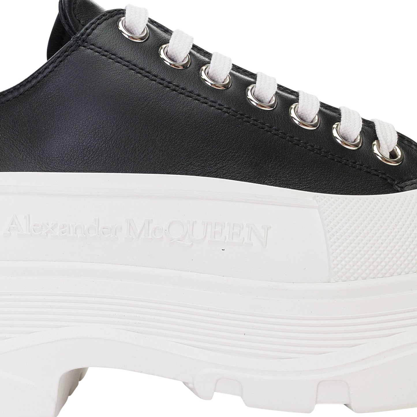 SCARPA PELE GOMMA BLACK WHITE SNEAKERS